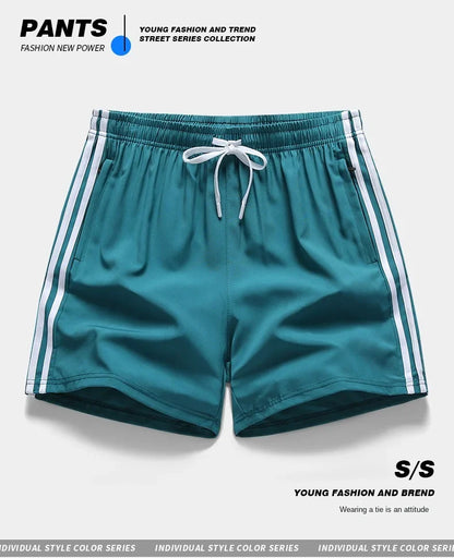 Casual Sports Three Bar Shorts Swimming Pants Fitness Pants 2025 New Summer Unisex Couples Fashion Three Piece Pants M-8XL Pants