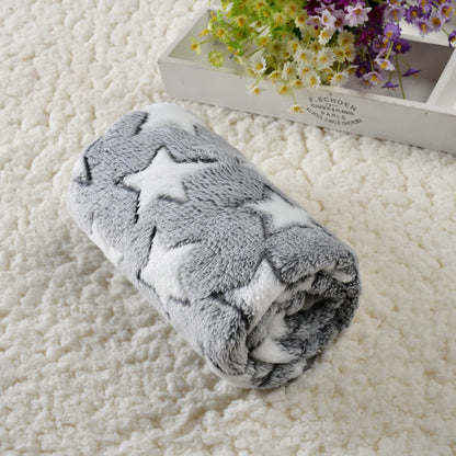 Print Pet Dog Blanket for Small Medium Big Dogs Cats Autumn Winter Cozy Soft Fleece Puppy Bed Mat Bulldog Pug Chihuahua Supplies