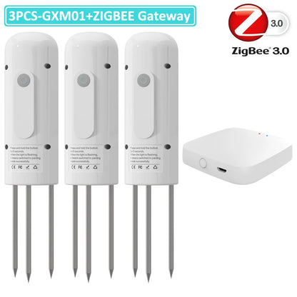 Moniteur de plantes ZIGBEE, compteur de température du sol extérieur, testeur d'humidité, capteur d'automatisation de jardin, détecteur TUYA d'irrigation