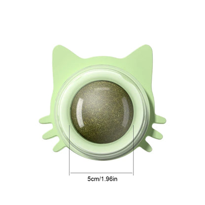 Lot de 1 à 5 balles murales rotatives à l'herbe à chat pour chaton, jouets à mâcher à lécher, nettoyage des dents, jouet à mordre pour chat d'intérieur, fournitures pour animaux de compagnie