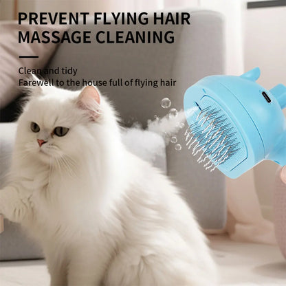 Self-cleaning Pet Hair Remove Comb Multi-Function Electric Spray Steam Brush For Cats Grooming Brushes Dog Combs Pet Supplies