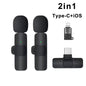 Portable Wireless Lavalier Microphone for Live Streaming/YouTube/TikTok/Facebook Live Noise Reduction Mic For iPhone/Android