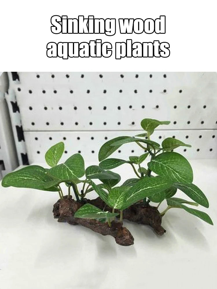 1PC Artificial Driftwood for Aquarium Decor Plastic Plant Branches Ornament for Fish Tank Decorations