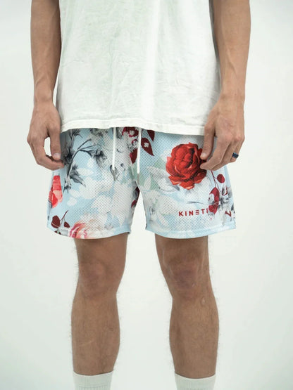 2024Summer New Digital Printing American Sports Casual Shorts Mesh Breathable and Loose Men's Short Shorts
