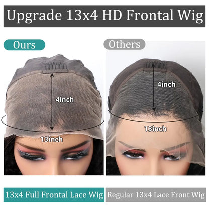 200% BSGN Chocolate Bob Wigs 13X4 HD Transparent Lace Frontal Wigs Human Hair 100% Human Hair For Woman Pre Plucked Glueless Wig