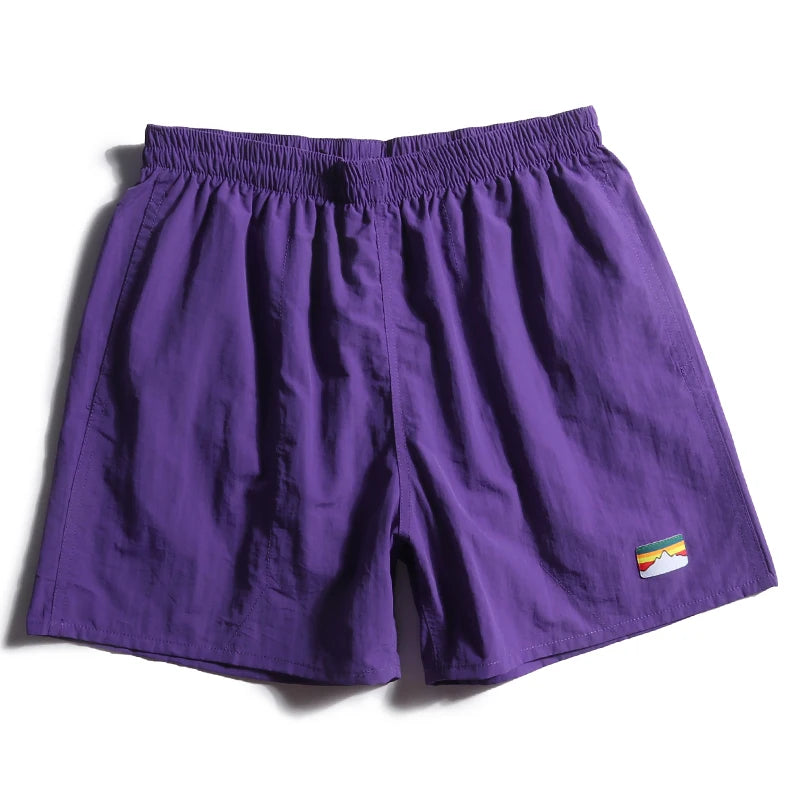 Summer Fashion Men's Fast Dry Cotton Shorts Teens Japan Style Solid Color Simple Casual Loose Ourt Door Sport Half Length Pants