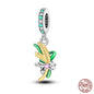 New 925 Sterling Silver Luminous Elf Blue Purple Butterfly Moon Life Tree Charms Beads Fit Pandach Original Bracelet DIY Jewelry