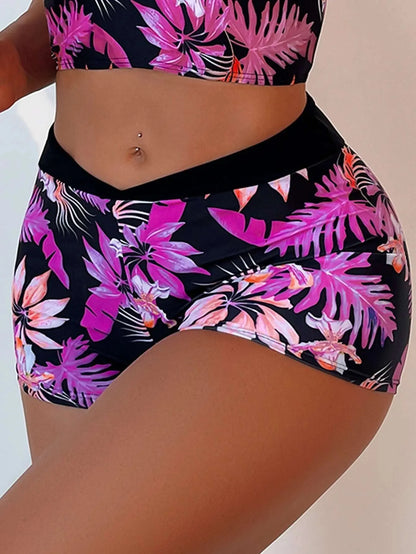 VigoBreviya 2025 Print Strapped Swimwear Women Sexy High Waist Shorts Bikini Set Swimsuit Summer Push UP Beach Bathing Suit