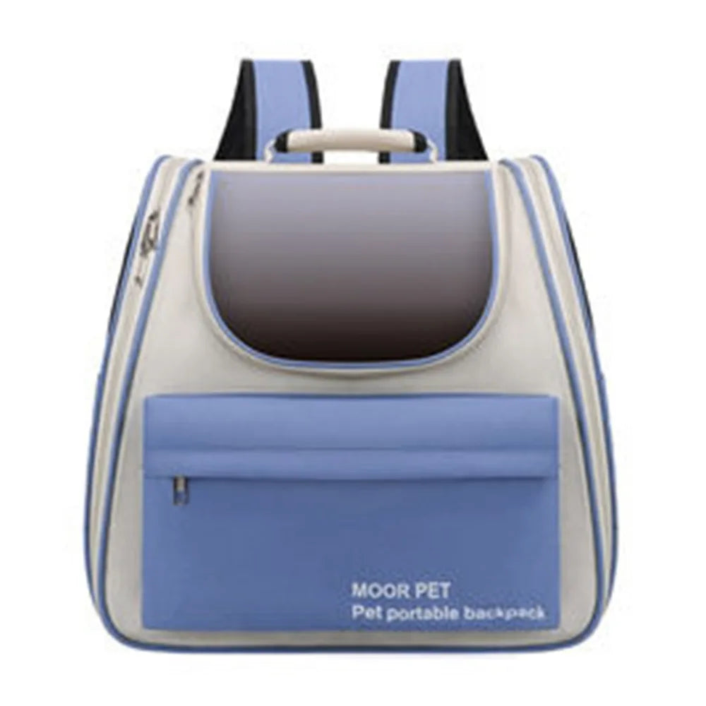 Expandable Pet Backpack Carrier Portable Breathable Dog Carrier Bag Zipper Creative Pet Carrying Backpack for Cats Puppy