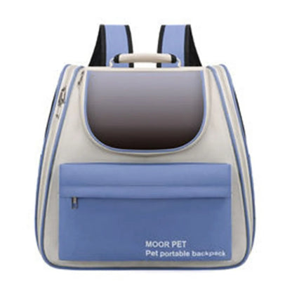 Expandable Pet Backpack Carrier Portable Breathable Dog Carrier Bag Zipper Creative Pet Carrying Backpack for Cats Puppy