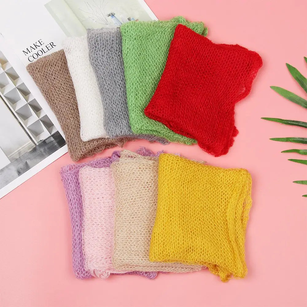 Baby Photography Props Blanket Wraps Stretch Knit Wrap Newborn Photo Wraps Boys Girls Photo Blanket