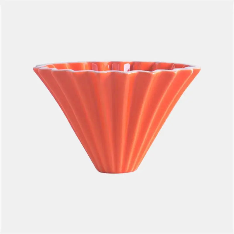 Ceramic Coffee Dripper Pour Over Coffee Maker Handmade Origami Coffee Filter Cup Flower Shape Funnel Drip Cafe Cake Cup Home