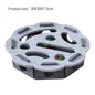Interactive Cat Puzzle Toy Felt Toy Box with Maze Tunnel Bell Ball Indoor Entertainment Cat Toy