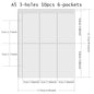 PLRBOK A5 Widened 3-ring D-shaped Magnetic Buckle Laser Mirror Binder Photo Album Card PhotoCard Collection Book Ring Notebook