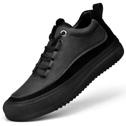 New Men's Casual Shoes Fashion Comfort Sneakers Outdoor Men Sneakers Lace up Genuine Leather Designer Shoes Sport Masculina 2024