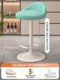Minimalist Modern Home Elevated Foot Stool Adjustable Backrest Seat Creamy Milk Tea Shop Dining Stool Kitchen Island Seat