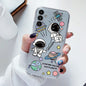 For Samsung Galaxy S23 FE Case Flowers Soft Silicone Back Case for Samsung S 23 FE Phone Cover S 23FE Coque Funda Transparent