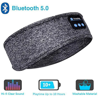 Masque de musique sans fil Bluetooth, bandeau de sport, casque anti-bruit, pour conversation, course, yoga, musique, casque de sommeil sans fil