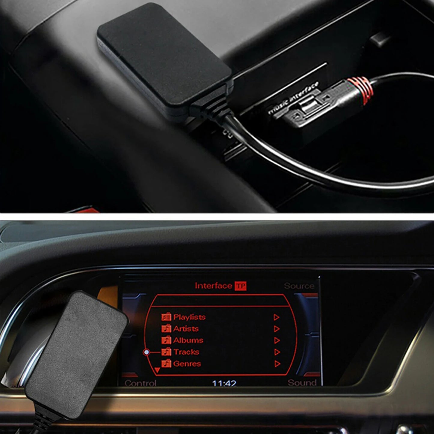 AUX Cable for MMI Bluetooth Audio Cable 5.0 AUX Music Interface Adapter Cable Fits for AUDI AMI MMI MDI Music Interface Adapter