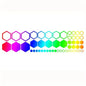 52pcs Honeycomb Auto Vinyl Decals Large and Small Combination Hexagonal Stickers DIY Car Body Cool Styling Open Style Decoration