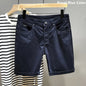 Cotton Shorts Men Summer Plus Size 46 44 42 40 Loose Thin Stretched Black Beige Students Blue Casual Half Trousers Streetwear