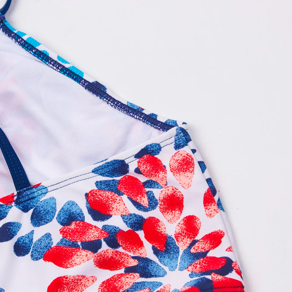 3-14 Years Flower Print Girls Kids Swimwear Summer Children Teen Students Two Pieces Swimsuit Kids Bikini Set Bathing Suit
