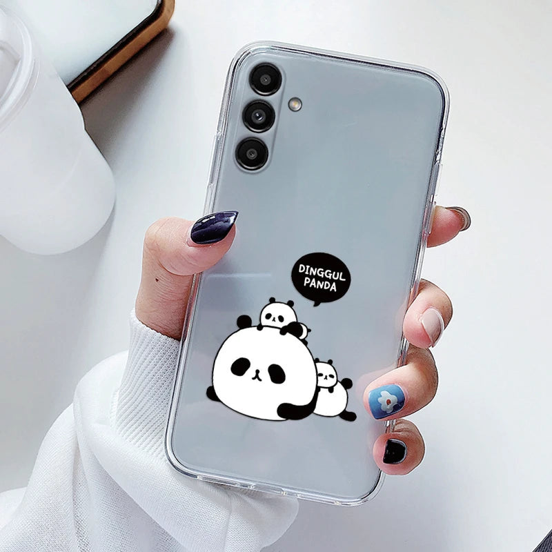 For Samsung Galaxy S23 FE Case Flowers Soft Silicone Back Case for Samsung S 23 FE Phone Cover S 23FE Coque Funda Transparent