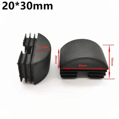 4pcs Square Plastic Blanking End Caps Tube Pipe Inserts Plug Bung for table chair leg cover furniture leveling feet protector