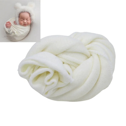 Newborn Photography Props Wrap Newborn Photoshoot Props Boys Girls Posing Backgroud Stretch Knit Blanket for Baby Photo
