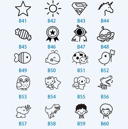 24pcs Baby Shoes Schoolbag Cup Clothes Name Sticker Waterproof Tag Rope Baby Name Ring Children Customized Name Label Pendant