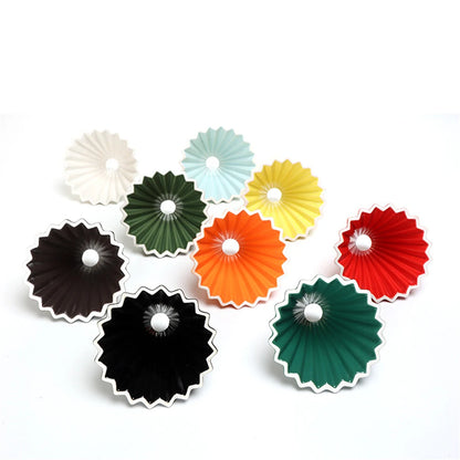 Ceramic Coffee Dripper Pour Over Coffee Maker Handmade Origami Coffee Filter Cup Flower Shape Funnel Drip Cafe Cake Cup Home
