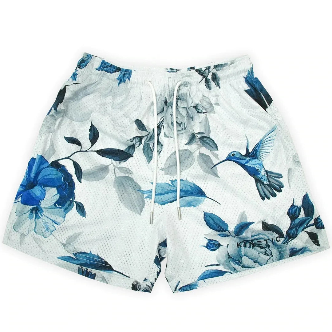 2024Summer New Digital Printing American Sports Casual Shorts Mesh Breathable and Loose Men's Short Shorts