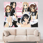 VIKAMA Anime Tapestry Sweet Fun Mvp Sisters & Cat Ears Maid & Electro Girls Ins Style Living Room Kawaii Decoration Game Room