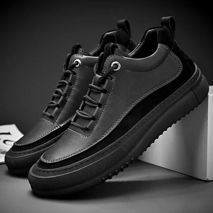 New Men's Casual Shoes Fashion Comfort Sneakers Outdoor Men Sneakers Lace up Genuine Leather Designer Shoes Sport Masculina 2024