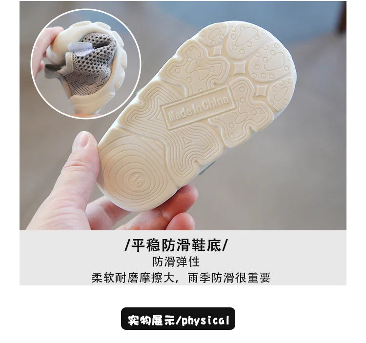 Summer Toddler Baby Shoes Boys Girls First Walkers Mesh Shoes Breathable Non-slip Soft Bottom Infant Baby Boy Girl Kids Shoes