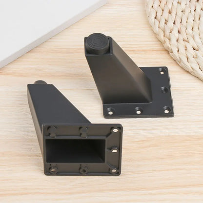 Lot de 4 pieds de meuble antidérapants, noirs et blancs, pour canapé, armoire, table
