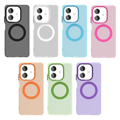 Candy Color For Magsafe Wireless Charge Magnetic Case For OPPO A3 Pro A3X A3 A60 Shockproof Soft Cover Funda For OPPO A60 Cover