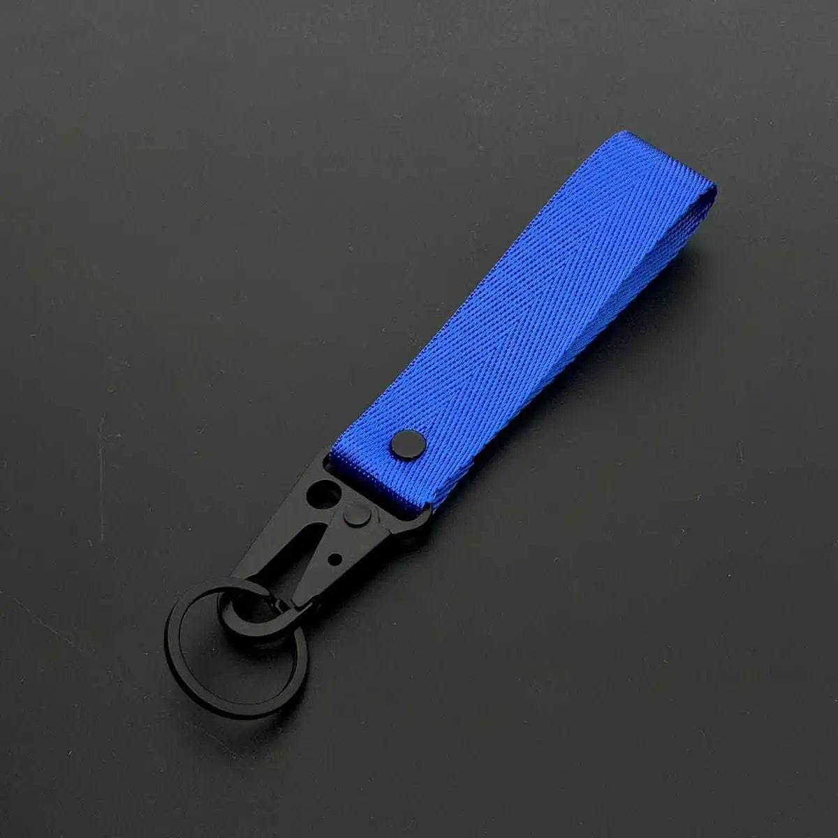 Custom Logo Ribbon Keychain Men Women Motorcycle Car Keychain Ring Pendant Personalize Outdoor Eagle Beak Webbing Nylon Keyring