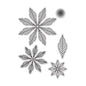 Winter Wonderland Christmas Ice Skate Snowflake Poinsettias Cutting Dies Hot Foil Scrapbooking Diary Decorate Embossing Template