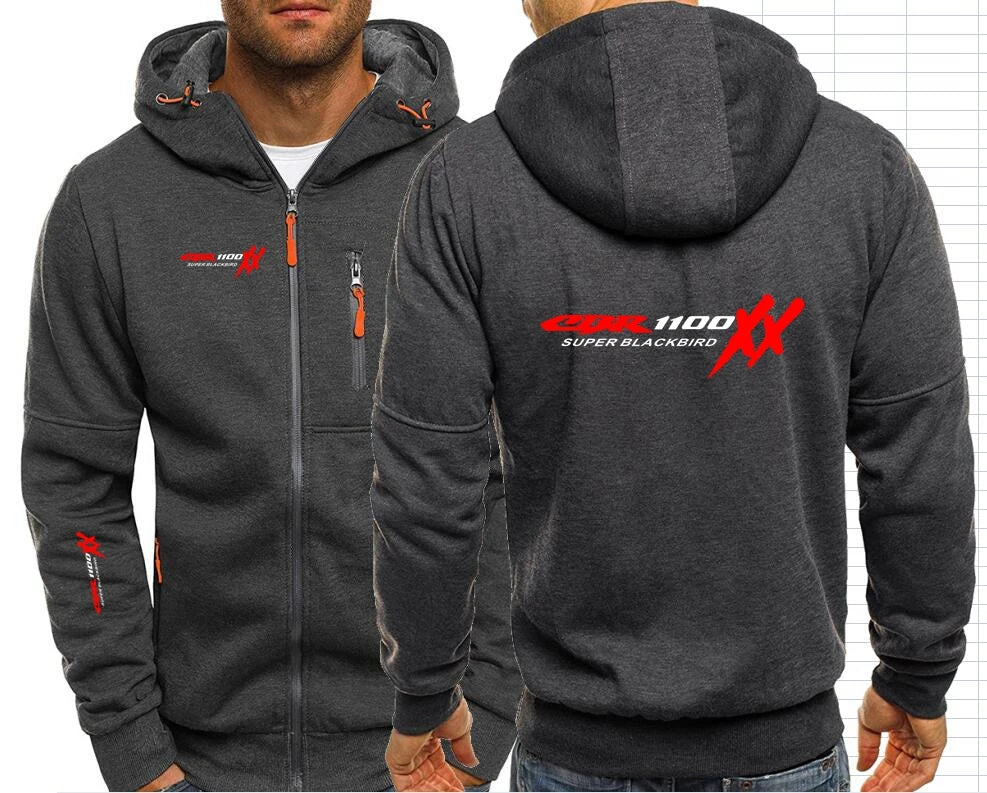 Sweat à capuche zippé pour moto CBR 1100 SUPER BLACKBIRD XX, Honda CBR 1100XX F1, sweat à capuche zippé pour fille