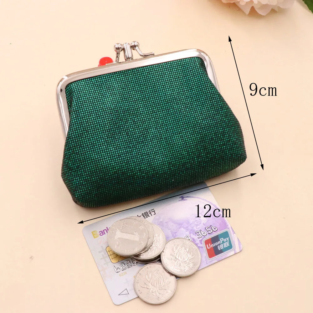 New Double Layer Women Wallets Short PU Leather Coin Purse Mini Wallet Retro Coin Purse for Women Lipstick Storage Dropshipping