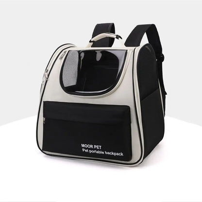 Expandable Pet Backpack Carrier Portable Breathable Dog Carrier Bag Zipper Creative Pet Carrying Backpack for Cats Puppy