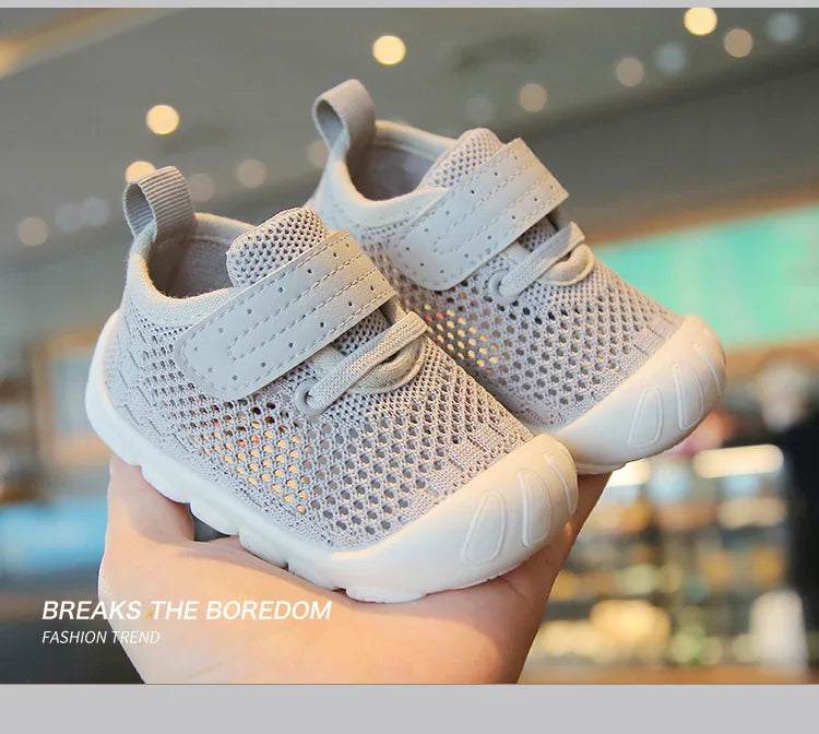 Summer Toddler Baby Shoes Boys Girls First Walkers Mesh Shoes Breathable Non-slip Soft Bottom Infant Baby Boy Girl Kids Shoes