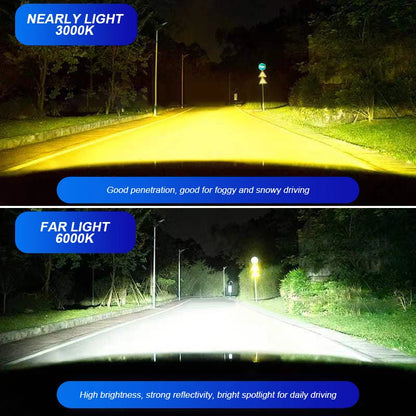 EURS H4 LED headlights 16000LM 80W 6000K 4300K 9003 bulbs for automotive and motorcycle headlights 12V 24V