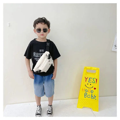 Casual Design Children's Chest Bag Handsome Boys Small Shoulder Messenger Bags Baby Kids Purse Handbags Cool Girls Fanny Pack