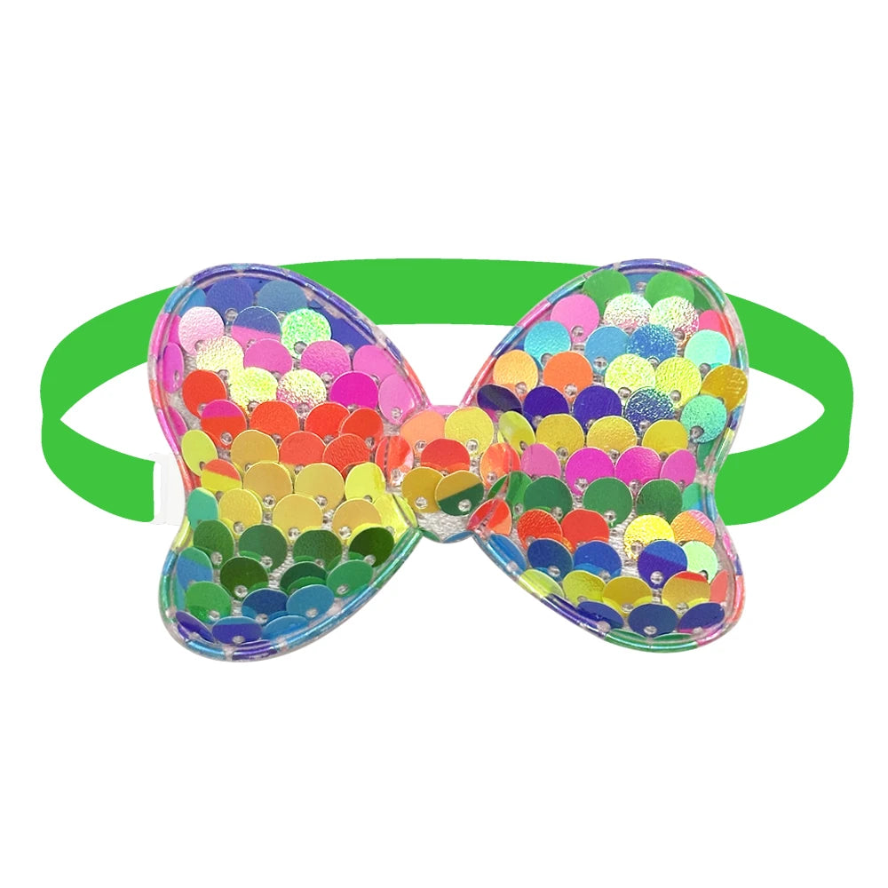 50/100pcs Sequin Style Pet Puppy Ties Dog Accessories Pet Dog Bow Tie Bowknot Dog Bowtie Collar Pet Dog Grooming Product