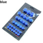 30pcs/set Motorcycle Accessories Head Screw Nut Electroplated Cap Cover Fits Decoration Cover