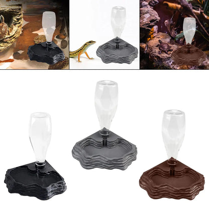 Distributeur d'eau automatique pour reptiles, accessoires pour réservoir, capacité de 400 ml, bol d'arrosage pour terrarium, pour lézards, geckos et dragons barbus