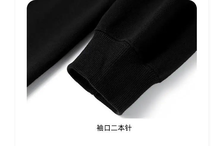 Autumn Sweatshirt Fashion Matcha Green 420g Heavy Round Neck Sweater Men's Solid Color Top Streetwear Women