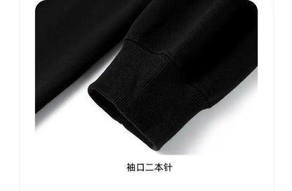 Autumn Sweatshirt Fashion Matcha Green 420g Heavy Round Neck Sweater Men's Solid Color Top Streetwear Women